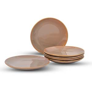 Ensemble de 6 assiettes à dîner en céramique classiques de haute qualité, 10,5 pouces, design personnalisable, nouveau modèle pour hôtels et fêtes - Product Image 3