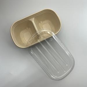 Boîte de papier Kraft à emporter de restauration rapide emballage de restauration rapide forme carrée finition mate gaufrage stratification mate pour salades de nouilles - Product Image 3