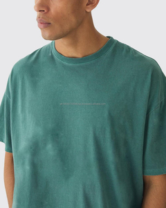 Camisetas Oversize de Algodón 100% Tejido con Logo, Estampado DTG, Lavado Ácido, Estilo Hip Hop, para Hombre, Streetwear, Cuello Redondo, Vintage, Lavado Personalizado - Product Image 6