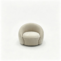 Sofá Individual de Tela Personalizable, Sillón Moderno con Forma de Huevo para Sala de Estar, Cómodo Sillón para el Hogar y Hoteles