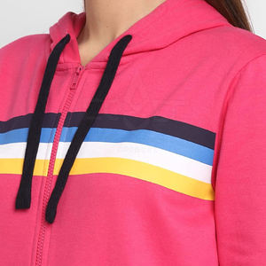 Sudaderas con capucha de punto con estampado de Jersey de alta calidad y diseño personalizado para mujer, ropa informal, sudaderas con capucha de talla grande para mujer a la venta en línea - Product Image 5