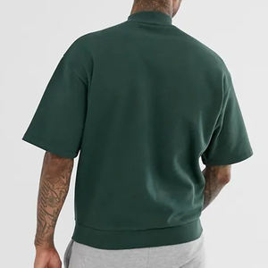 100% Cotton loose fit T-shirt for men Stock Bulk Clothes <b>Mix</b> Clothes Bale Used Clothesn Drop Shoulder Short Sleeve - Product Image 5