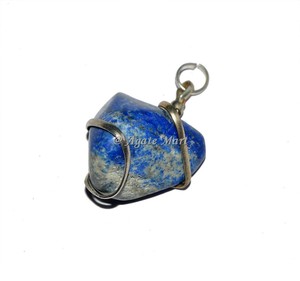 Femmes à la mode pêche Aventurine Tumble pendentif pierre naturelle irrégulière pierre précieuse Style Feng Shui Agate Wrap pour la guérison bijoux - Product Image 4