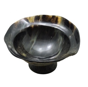 Cuenco para servir ensalada de cuerno de búhos o buey, con fondo para llevar, respetuoso con el medio ambiente, tazón para sopa, ensalada, logotipo personalizado, para exteriores - Product Image 1