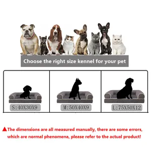 Relaxlines Ondersteunt Elke Aangepaste Luxe Grote Hond Huisdier Kussen Waterdichte Hond Sofa Matras Pluche Hond Bed