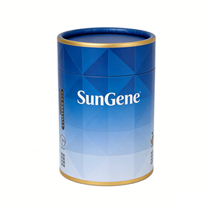 Tube en carton ondulé noir mat de luxe, écologique, personnalisable, avec estampage et gaufrage de logo en feuille d'or - Product Image 3