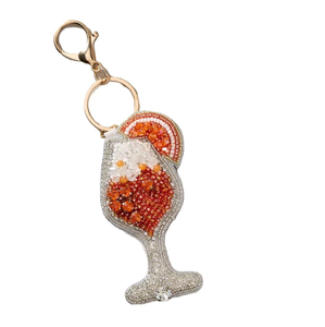 Colgante de cuentas hecho a mano personalizado, ideal para importadores que encargan llaveros bordados artesanales. - Product Image 3