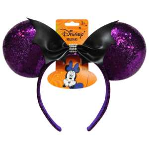 OEM/ODM Customizable Mickey Minnie <b>Mouse</b> Sequin Headbands Direct Factory Price for Hair Accessory Bat/Bow - Product Image 1