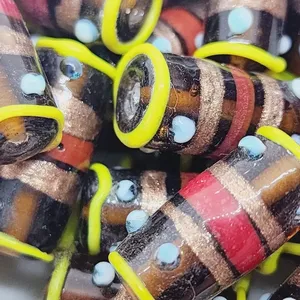 Cuentas Sueltas Redondas de Cristal de Murano Vintage de 23x10mm y 8mm, Cuentas para Hacer Joyería India, Todos los Colores, al Mejor Precio - Product Image 4