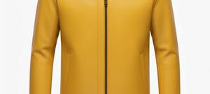 Custom OEM <b>Men</b> Long <b>Leather</b> Outerwear Canvas Collar Casual Street Style yellow colour <b>jacket</b> - Product Image 5
