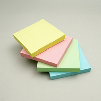 [HansolMTS] Suministro de fábrica OEM ODM 76x76mm Juego de notas adhesivas 4 colores Bloc de notas adhesivas reposicionables