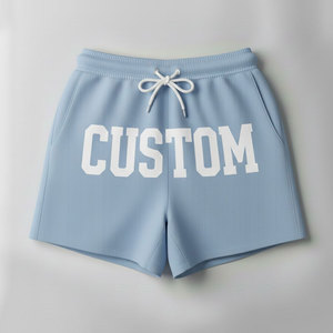 Shorts décontractés pour hommes avec logo personnalisé, tissu léger et doux, coupe décontractée, adaptés à un usage quotidien et à la mode estivale - Product Image 1