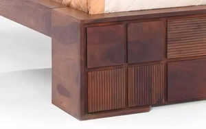 MOURYA-cama de matrimonio de madera, sin almacenamiento - Product Image 6