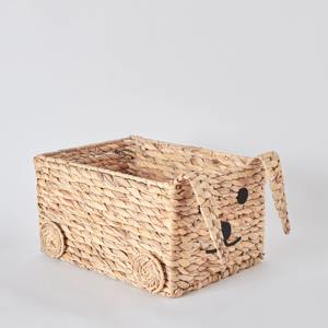 Panier en jacinthe d'eau naturelle tressé en forme de voiture mignonne, panier de rangement fait main, vente en gros, écologique, fabriqué au Vietnam - Product Image 1