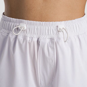 Pantalon décontracté taille haute en polyester pour femme, style streetwear personnalisé, coupe ample à jambe large, grandes tailles, OEM, blanc, pour filles - Product Image 5