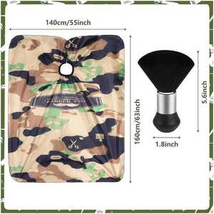 Delantal de salón Peluquería Patrón de personalización Venta al por mayor Capa de barbería Corte de pelo en blanco Resistente al agua Nylon/Poliéster - Product Image 6