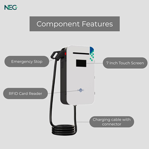 Gestion intelligente de l'alimentation DC rapide mural P55 RFID NEG chargeur de véhicule électrique nouvelle condition unité de charge internationale EV - Product Image 4