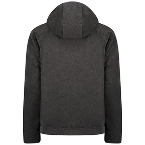 Sudadera con capucha transpirable de lana Polar con capucha de peso medio elegante para hombres cremallera personalizada ropa informal cálida Sudadera con capucha de lana especial de invierno - Product Image 6