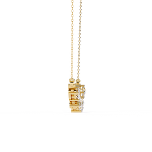 Collier en or 18 carats avec diamant cultivé en laboratoire pour femmes, magnifique accessoire - Product Image 4