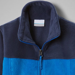 Sudadera de Diseño Moderno para Niños, Material de Felpa, Diseño de Bloques de Color / Logotipo Personalizado, Diseño Informal con Cierre de Cremallera y Bolsillos - Product Image 2