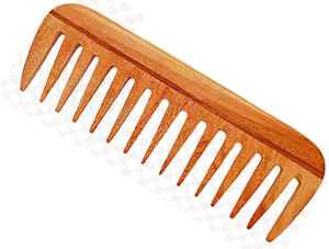 หวีไม้ยืดผมสำหรับเคราที่ทำจากไม้ธรรมชาติ - Product Image 3