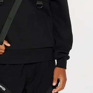 เสื้อฮู้ดผ้าฟลีซสำหรับเด็กผู้ชายมีกระเป๋าระบายอากาศได้ดีใส่สบายสำหรับฤดูหนาว/แขนเต็มขายส่งอัตราสีทึบบริการ OEM - Product Image 2