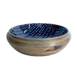 Elegante cuenco de madera con diseño moderno, sostenible y elegante para fiestas de ensaladas o frutas - Product Image 6