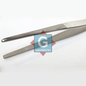 Pinces à pansements manuelles de haute qualité, dentelées, 16 cm, en acier inoxydable, pour usage hospitalier - Product Image 3