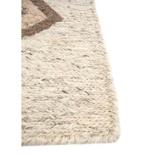 Alfombras de Lana Color Marfil Thyme, Anudadas a Mano, Diseño Geométrico Abstracto para el Hogar, Sala de Estar, Pasillo, Entrada, Diseño Rectangular Tipo Rompecabezas para Adolescentes - Product Image 4