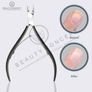 Stainless Steel Cuticle Trimmer Nippers Nail Clippers Non-slip Colored Handle Wide Jaw Opening Precise Removal Durable Washable - Product Image 4