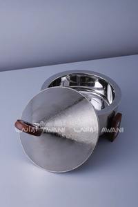 หม้อทำจากไม้ฮอทพอตทำด้วยมือเครื่องอุ่นอาหารทำจากโลหะ - Product Image 5