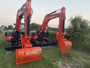 Haute performance 5.5 tonnes mini excavatrices utilisées Kubota KX155-3 l'excavatrice originale de machines de construction Kubota 155 en stock - Product Image 3
