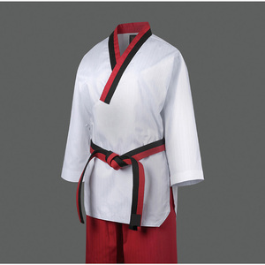 Uniforme de Taekwondo personalizado al por mayor para hombres tela ligera transpirable Karate Dobok con costuras reforzadas - Product Image 6