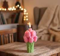 Vela Aromática en Frasco de Vidrio con Cera de Parafina Hecha a Mano, con Aroma a Tulipanes, al Mejor Precio, para Bodas, Decoración del Hogar y Regalos