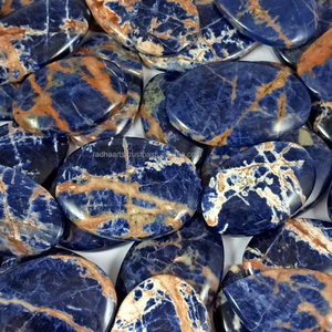 Venta al por mayor de cabujones de sodalita natural, cristales curativos de cuarzo, gemas sueltas en varias formas - Product Image 4