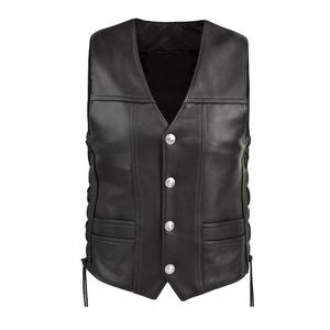 Chaleco de cuero personalizado para hombre y mujer, protector de alta durabilidad, elegante, cómodo, diseño protector de alta durabilidad - Product Image 1