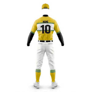 Uniformes de béisbol profesionales de buena calidad, hecho a medida, 100% poliéster, uniforme de béisbol sublimado, conjunto completo de Jersey - Product Image 4