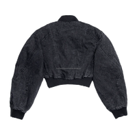 Jean en denim délavé à l'acide pour femme, coupe droite, double épaisseur, brodé, vintage, de haute qualité, pour l'hiver
