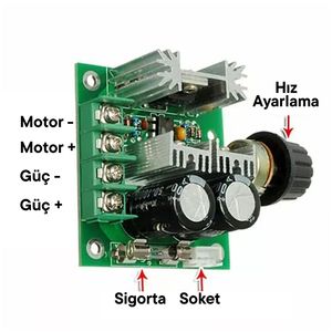 Contrôleur de moteur CC 48V pour voiturette de golf, régulateur de vitesse continu 12-40V 10A par Aek-Tech - Product Image 5