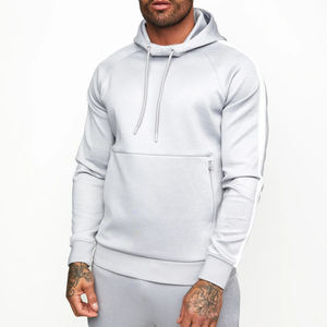 Combinaison de jogging décontractée avec logo personnalisé pour hommes, survêtement et sweat à capuche en polaire grande taille avec vêtements de sport imprimés - Product Image 5