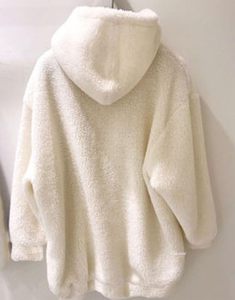 320gsm lourd sherpa tissu pull hiver à capuche tissu épais goutte épaule sweats à capuche pas de cordes lourd surdimensionné hommes sweats à capuche - Product Image 3