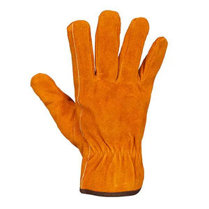 Gants de sécurité pour conducteur en cuir de vachette fendu de haute qualité Gants industriels doux, confortables et durables résistants à l'abrasion - Product Image 3