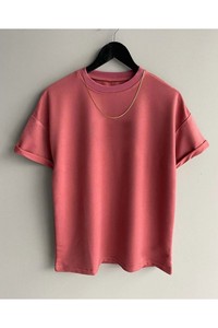 Men Blank Loose Fit <b>Tshirt</b> Purple Color - Product Image 3