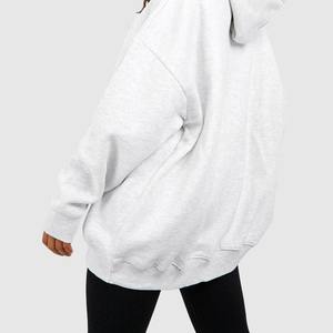 เสื้อฮู้ดดี้ผู้หญิงไซส์ใหญ่ คุณภาพสูง ผ้าถักเนื้อหนา 100% ผ้าฝ้าย มีกระเป๋าจิงโจ้  ตัวเลือกโลโก้แบบกำหนดเอง - Product Image 5