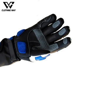 Gants de moto en cuir personnalisés en gros, écran tactile, rembourrés, protecteurs, respirants, légers, durables, imperméables, doigts complets - Product Image 4