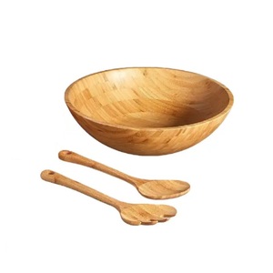 Bol en bambou naturel durable de vente chaude fruits et salades en bois écologiques servant des bols de qualité supérieure à un prix raisonnable - Product Image 2