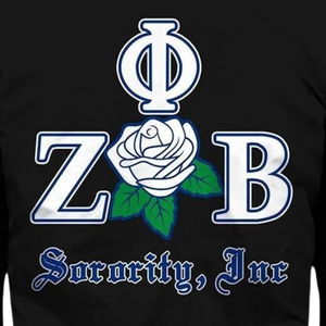 Zeta phi Beta zpb เสื้อแจ็กเก็ตซาตินสำหรับสตรี1920สีฟ้าสีขาวผ้ากรีก zpb - Product Image 4