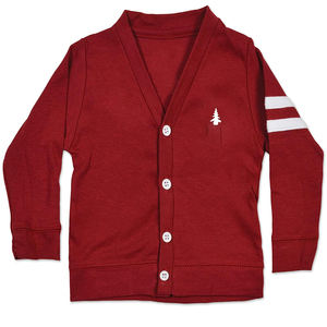 Suéter marrón con bordado personalizado y colores Suéter cárdigan de punto para la Fraternidad de la Hermandad Suéter universitario Unisex - Product Image 1