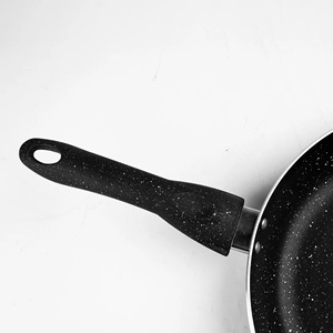 Premium Chef 26 cm redondo antiadherente utensilios de cocina mejor Base de inducción Wok con revestimiento de mármol de 3MM nueva llegada Sartén - Product Image 6