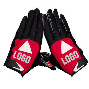 Gants de football américain antidérapants confortables de conception personnalisée en gros style avec commodité de la paume - Product Image 1